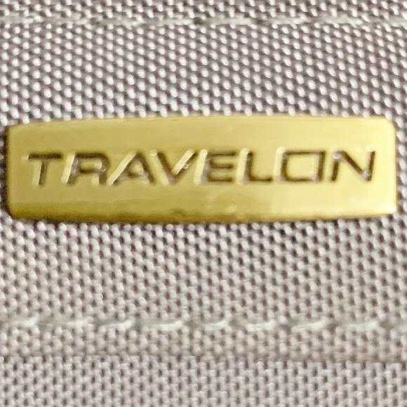 Travelon Gray and Purple RFID Blocking Zip Around Pleated Detail Wallet Organize - Picture 8 of 12